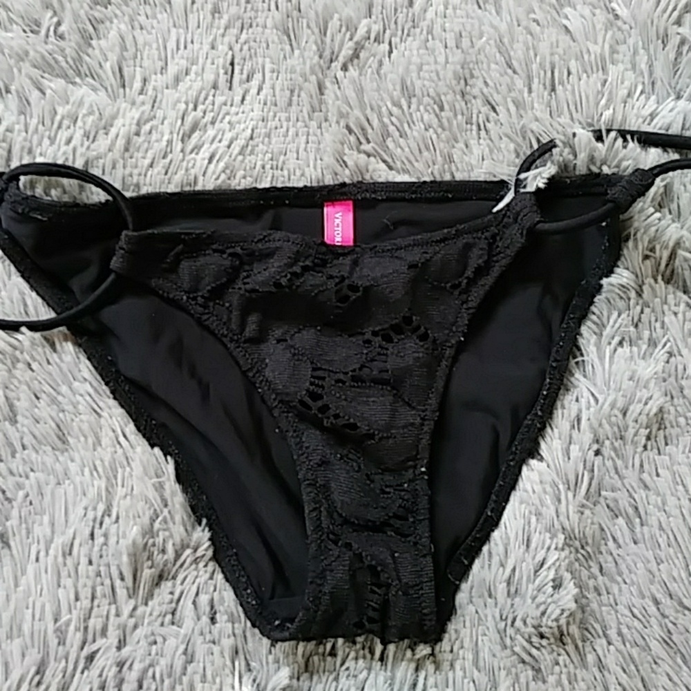 Victoria's Secret swim bikini bottomblack size XS